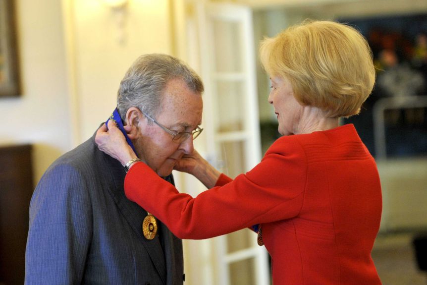 James receiving his AC from the Governor-General, Quentin Bryce 2010