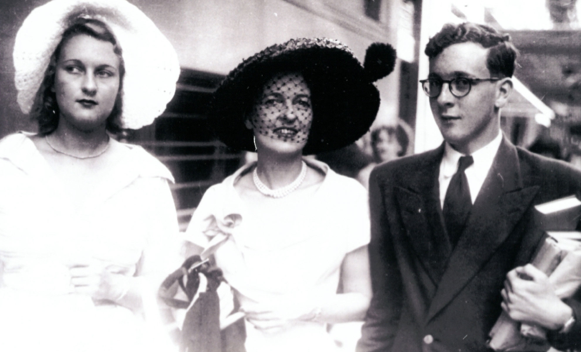 L to R Caroline, Betty and James Fairfax, Sydney ca 1948