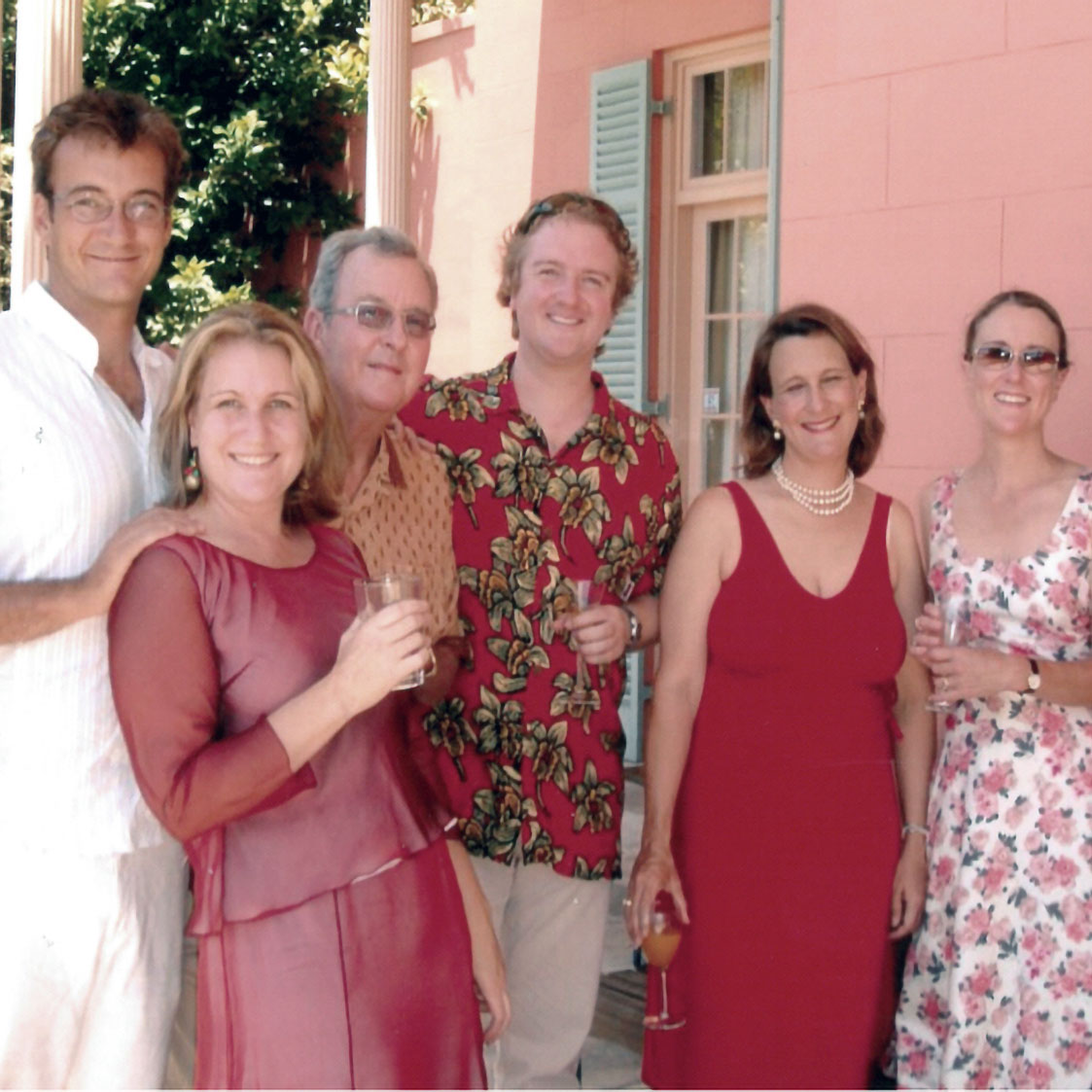 From L: Alex Gilly, Emily Simpson, Edward Simpson, Louise Dobson (nee Simpson), Alice Simpson, Aurelie-Anne Gilly Christmas 2008.