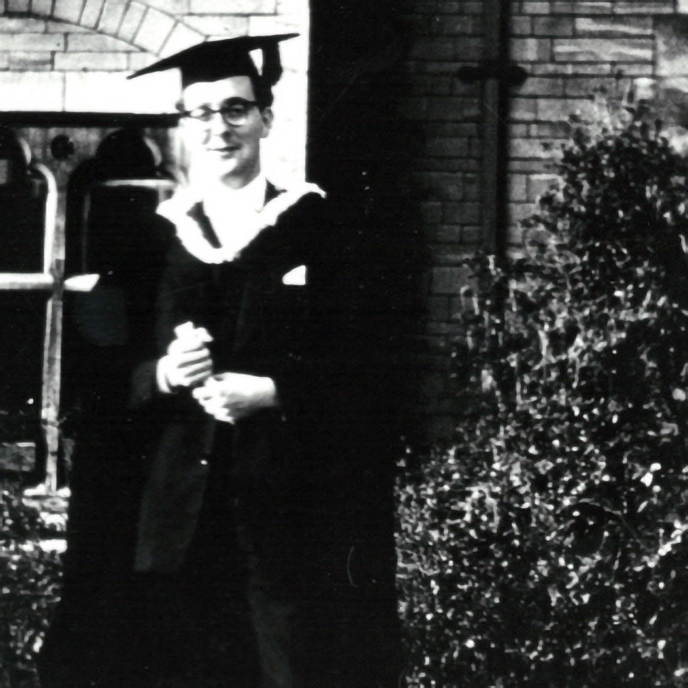 James graduating from Balliol College Oxford, 1955