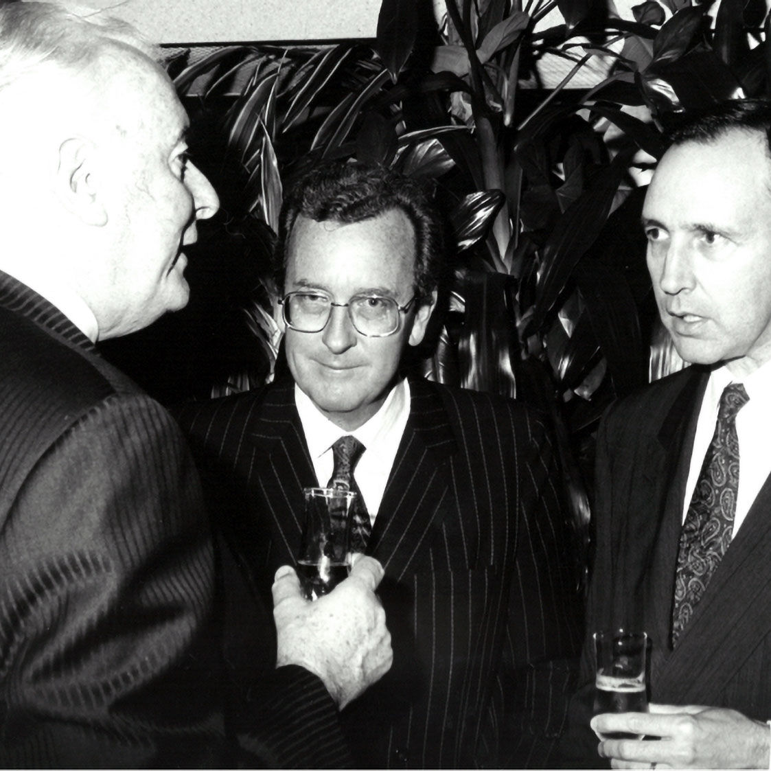 L to R: Gough Whitlam, James Fairfax, Paul Keating.