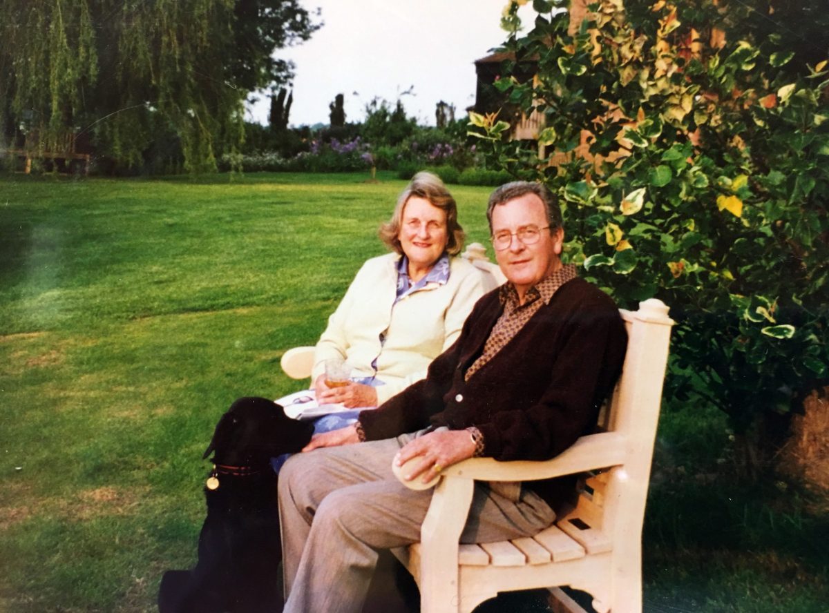 James and Caroline at Stanbridge Mill, Dorset, UK, ca 2001