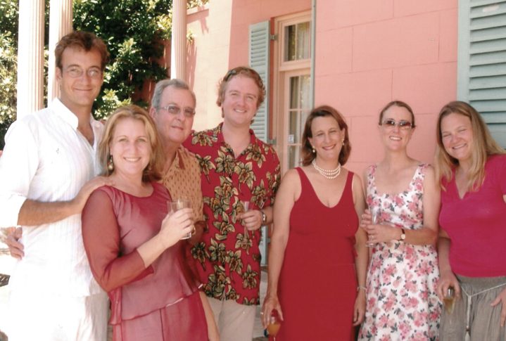 From L: Alex Gilly, Emily Simpson, James, Edward Simpson, Louise Dobson (nee Simpson), Alice Simpson, Aurelie-Anne Gilly Christmas 2008.