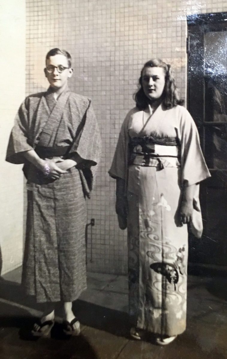 James and Caroline in Tokyo, 1948.